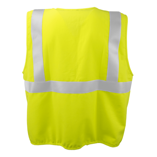 1255FR-Z-RD - FR ARC Rated Class 2 Safety Vest with Zipper and Radio Clips image 1
