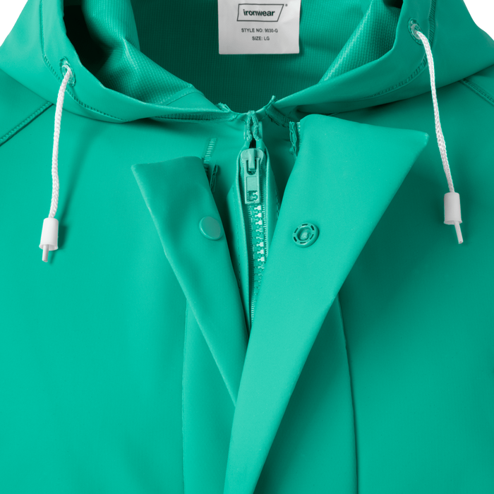 9030 - Green PVC Rain and Chemical Resistant Coverall image 4