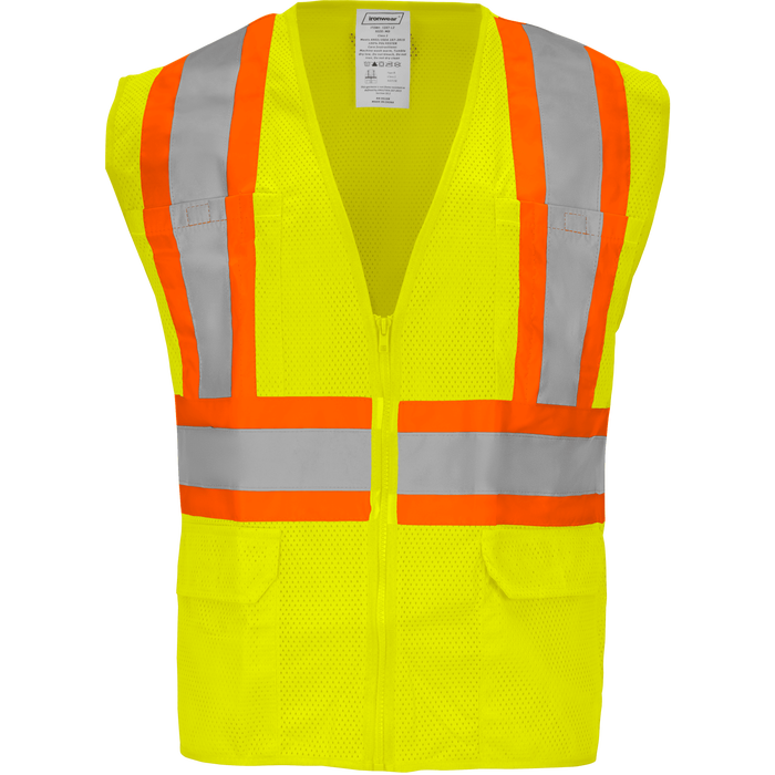 1287-Z - ANSI Class 2 Safety Vest with Zipper image 0