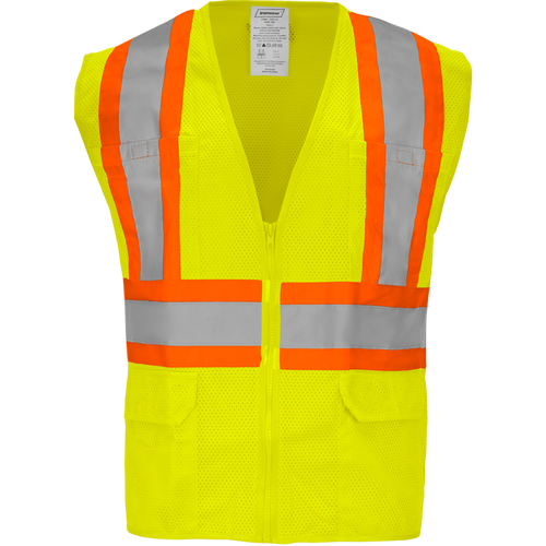 1287-Z - ANSI Class 2 Safety Vest with Zipper image 0