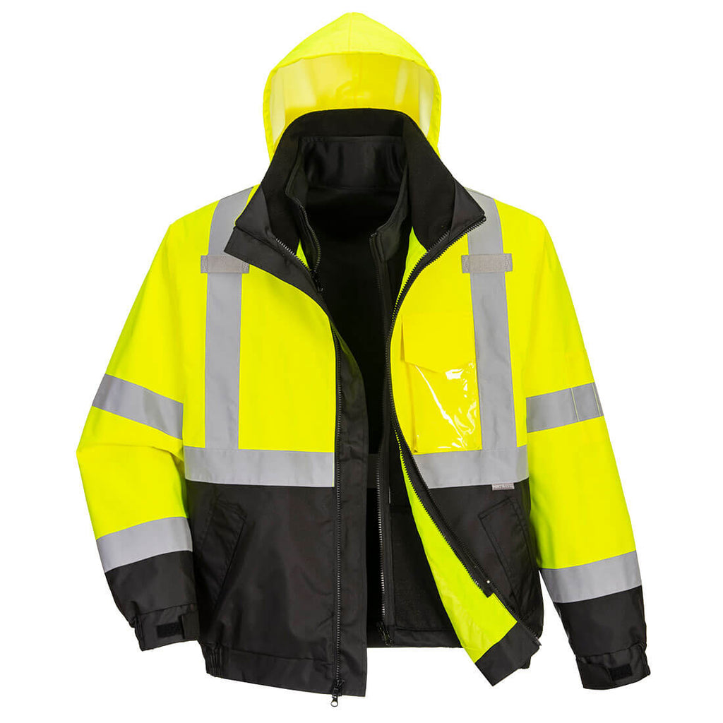 US365 - Class 3 Hi-Vis Premium 3-in-1 Bomber image 2