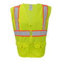 1277FR-Z-RD - FR ANSI Class 2 Safety Vest with Zipper and Radio Clips image 0