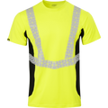 7133 - Premium Hi Vis Class 2 Crew Neck with Elastex and GeoFlect Tape image 0