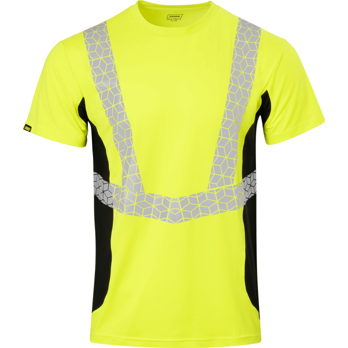 7133 - Premium Hi Vis Class 2 Crew Neck with Elastex and GeoFlect Tape image 0