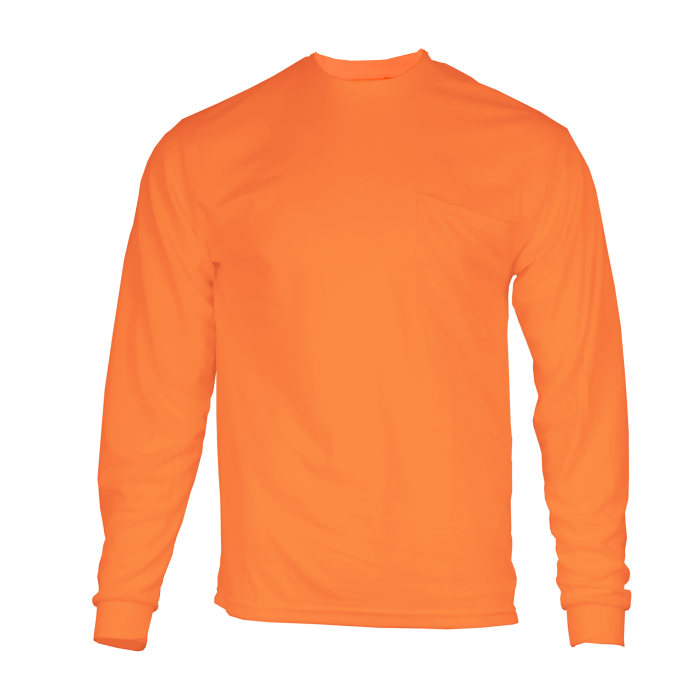1802 - Hi-Vis Long-Sleeve Microfiber T-Shirt image 1