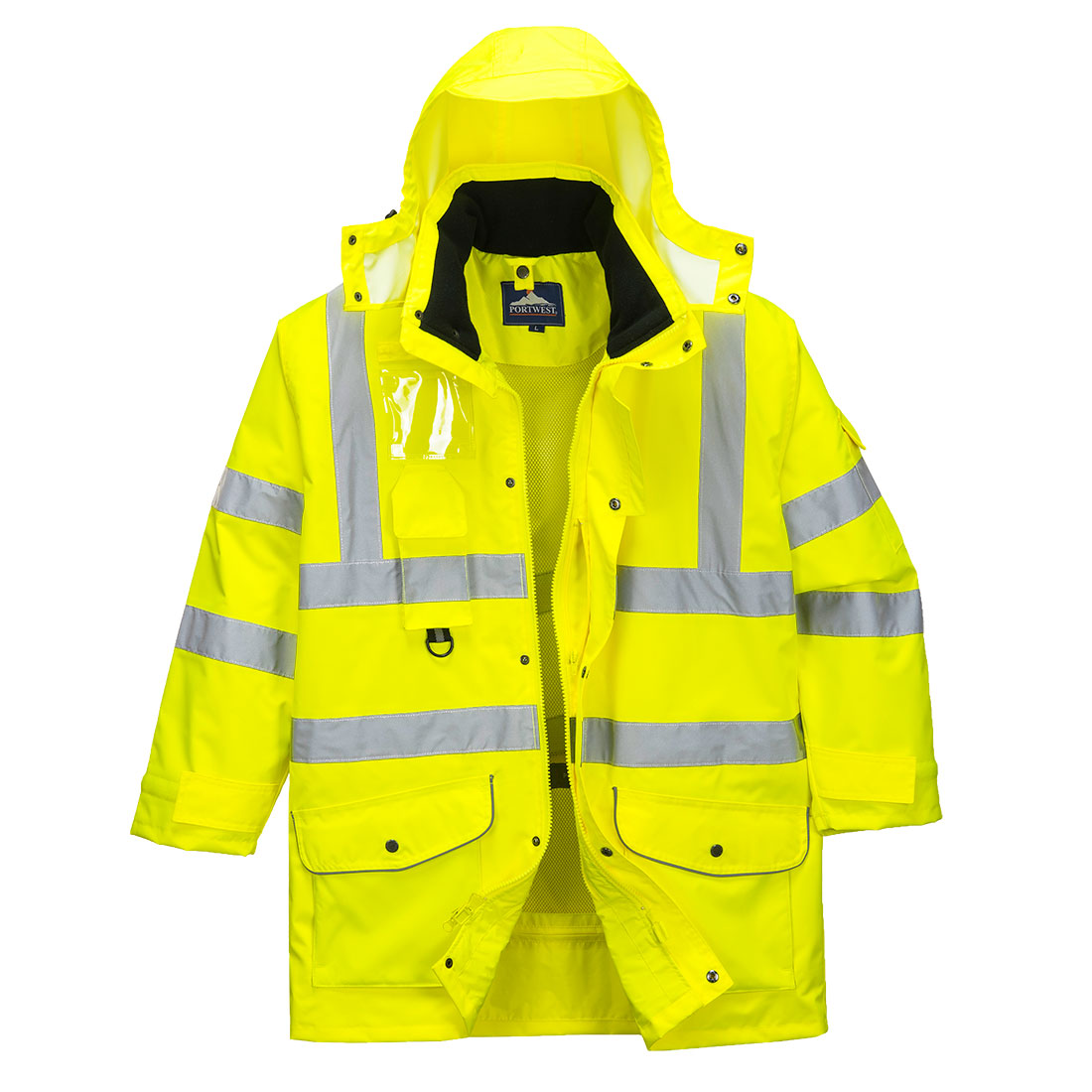 US427 - Premium Class 3 Hi-Vis 7-in-1 Traffic Jacket image 0