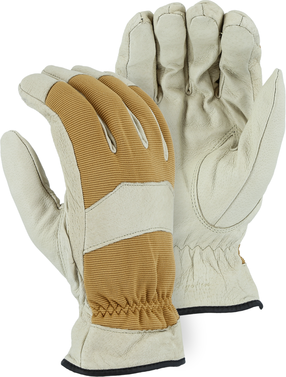 1572 - Pigskin, Cloth Back, Winter Lined Drivers Glove image 0