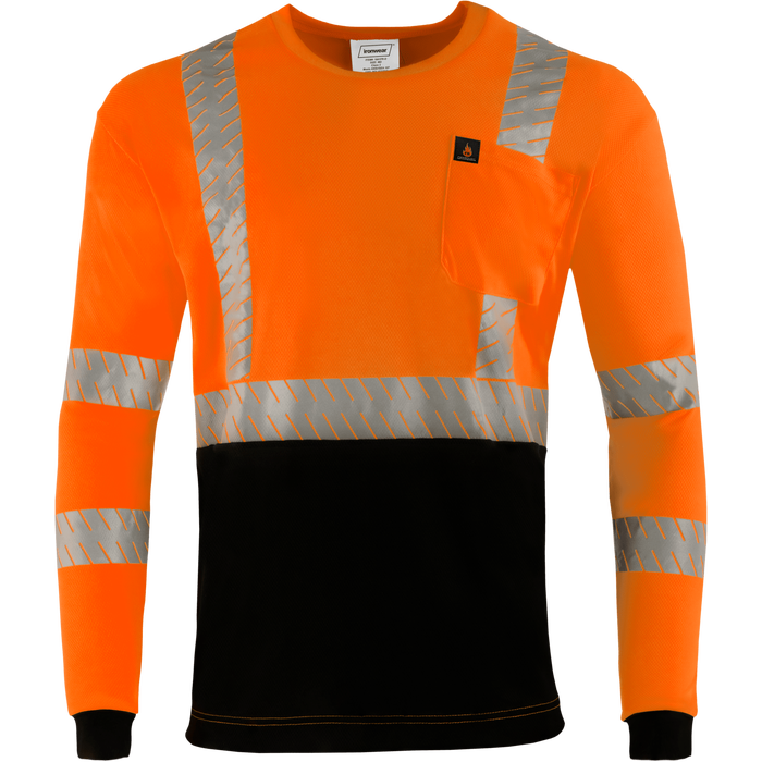 1841FR - FR Hi Vis Safety Shirt with Black Bottom image 0