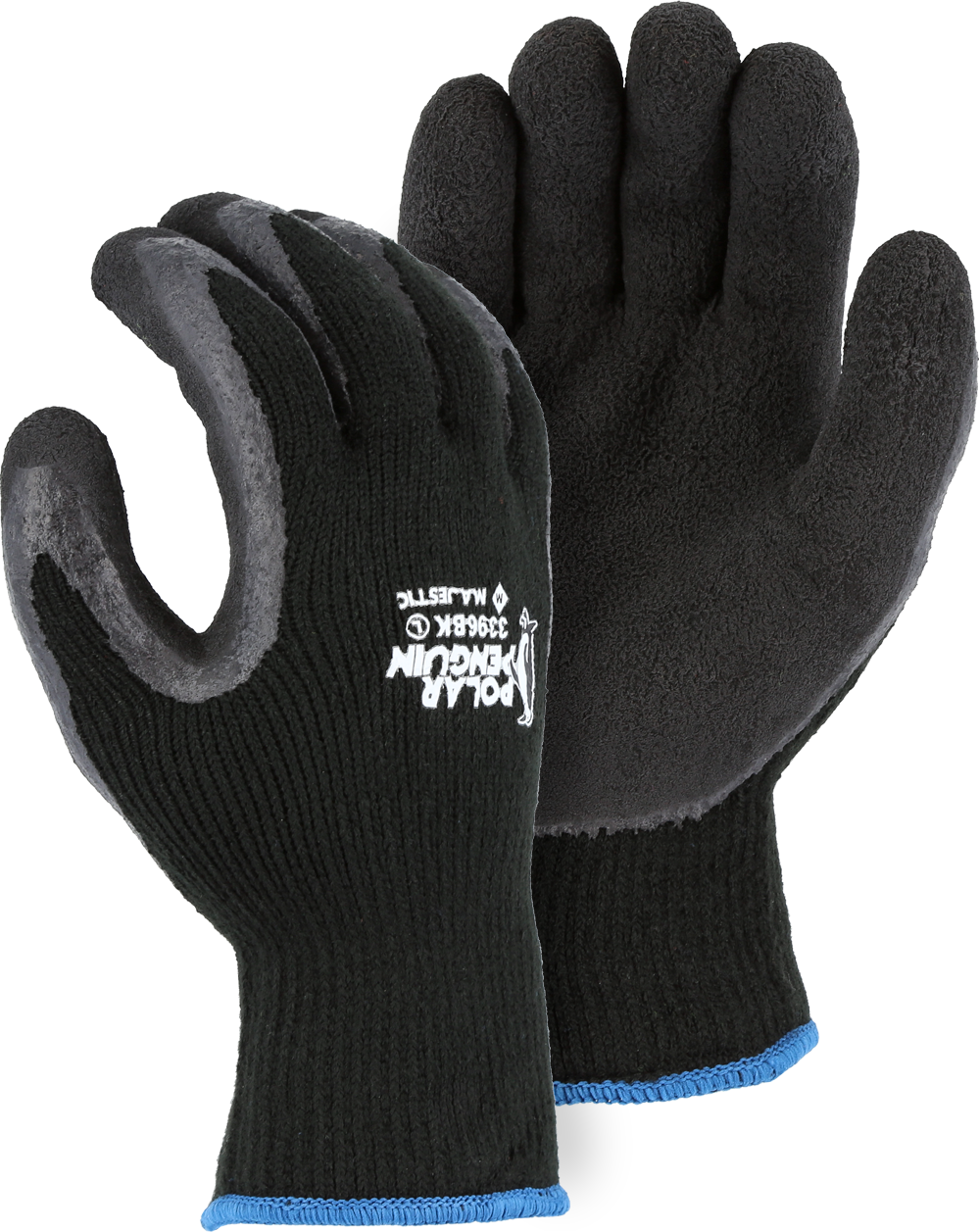 3396 - A2 Polar Penguin Lined Napped Terry Glove with Foam Latex Palm image 0
