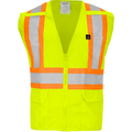 1287FR-Z-RD - FR Safety Vest with Zipper and Radio Clips image 0