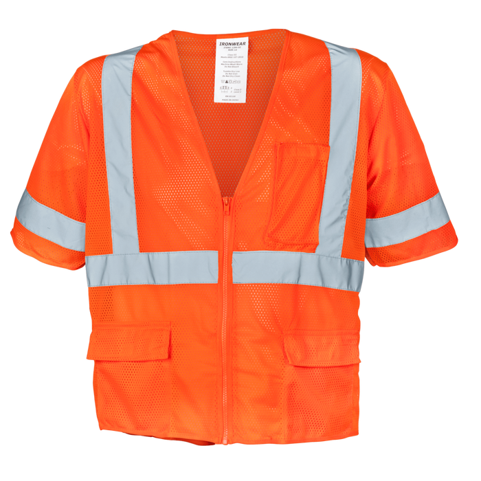 1294-Z - ANSI Class 3 Safety Vest with Zipper image 0