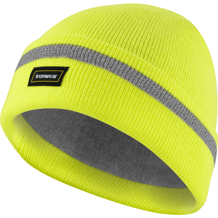 1239 - Beanie w/ Polar Fleece & Reflective Stripe image 1
