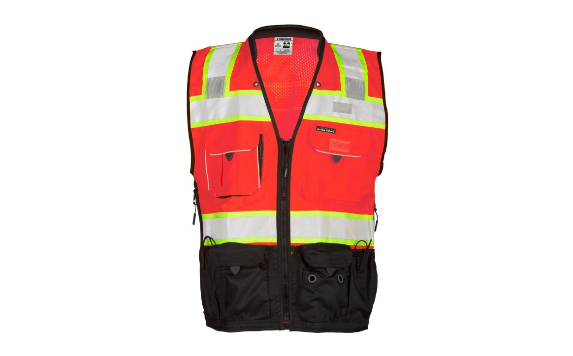 Kishigo® S5002 - Premium Black Series ANSI Class 2 Surveyor Vest image 4