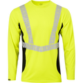 7143 - Premium Hi Vis Class 2 Crew Neck with Elastex and GeoFlect Tape image 0