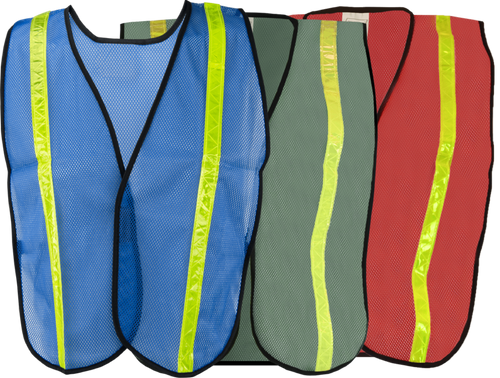 1218 - Economy Safety Vest with Reflective Tape, Non-ANSI image 0