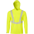 7152 - Premium Hi Vis Class 2 Hooded Shirt with Elastex and GeoFlect Tape image 0