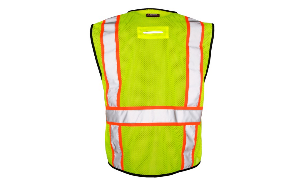 Kishigo® 1580 - ANSI Class 2 6 Pocket Contrast Vest, Economy image 3