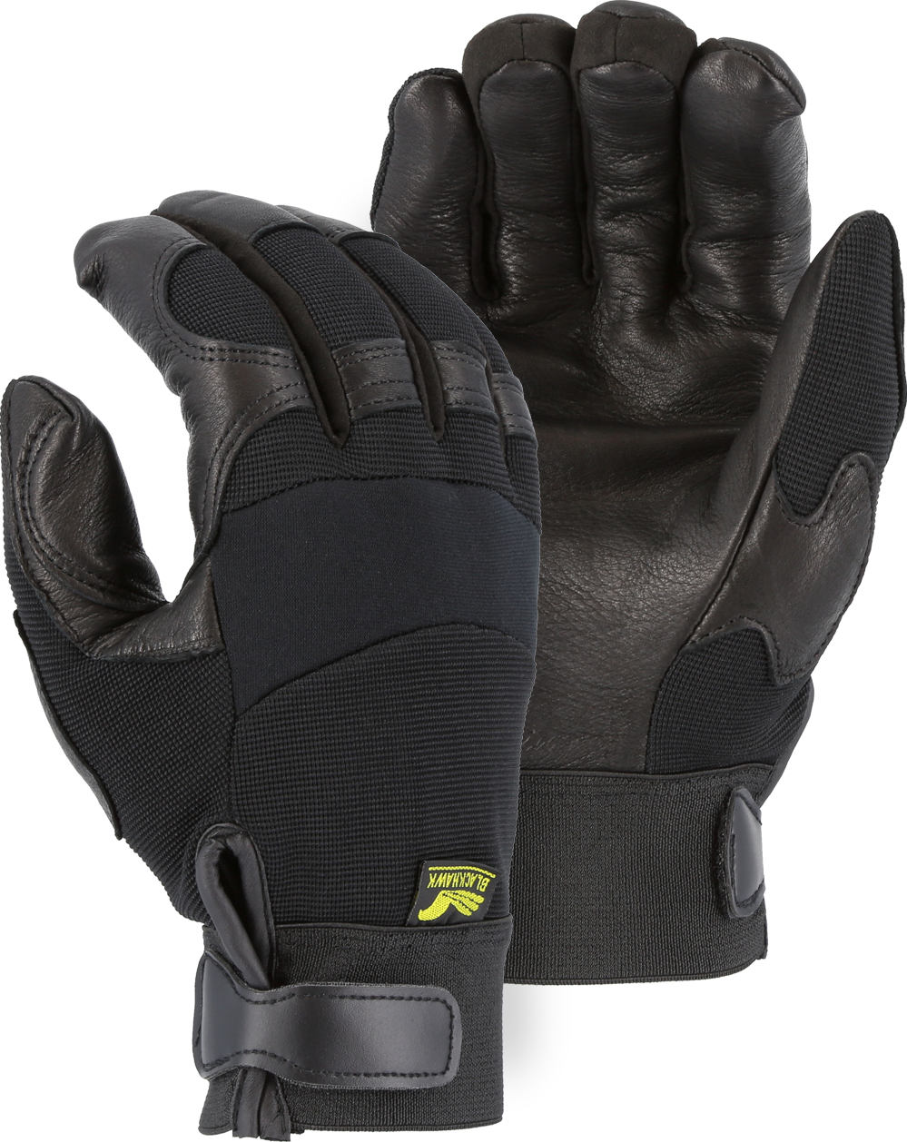 2151H - Winter Lined Black Hawk Mechanics Glove with Deerskin Palm and Knit Back image 0