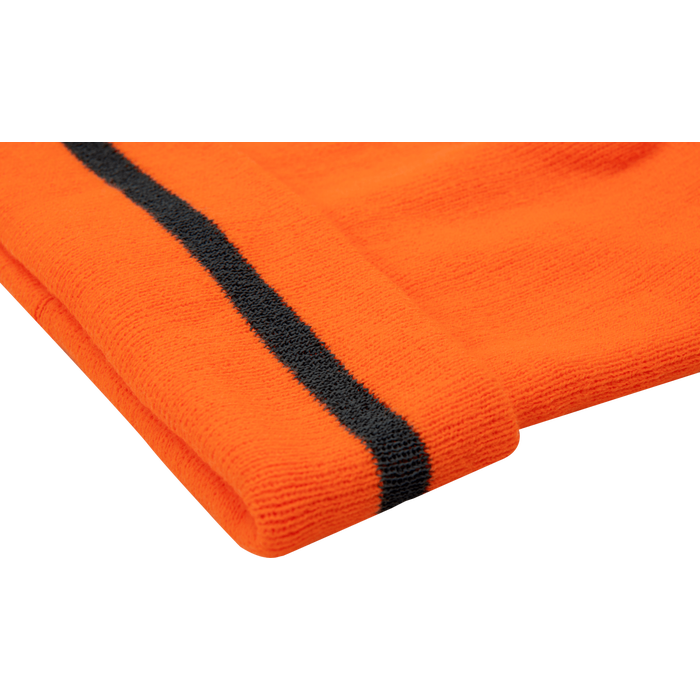 1243 - Hi Vis Beanie Hat with Reflective Tape image 3
