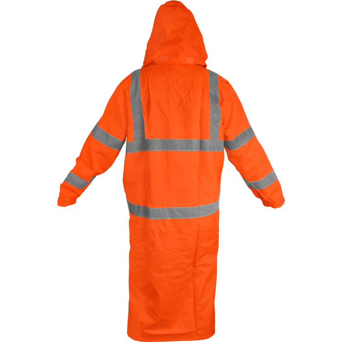 9520 - Hi Vis Class 3 Rain Coat, 48" Long image 5