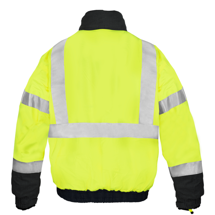 6405 - Premium Hi Vis Class 3 Bomber Jacket with Removable Sweatshirt image 1