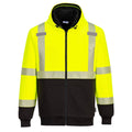 UB325 - Class 3 Hi-Vis Thermal Two Tone Zipped Hoodie image 0