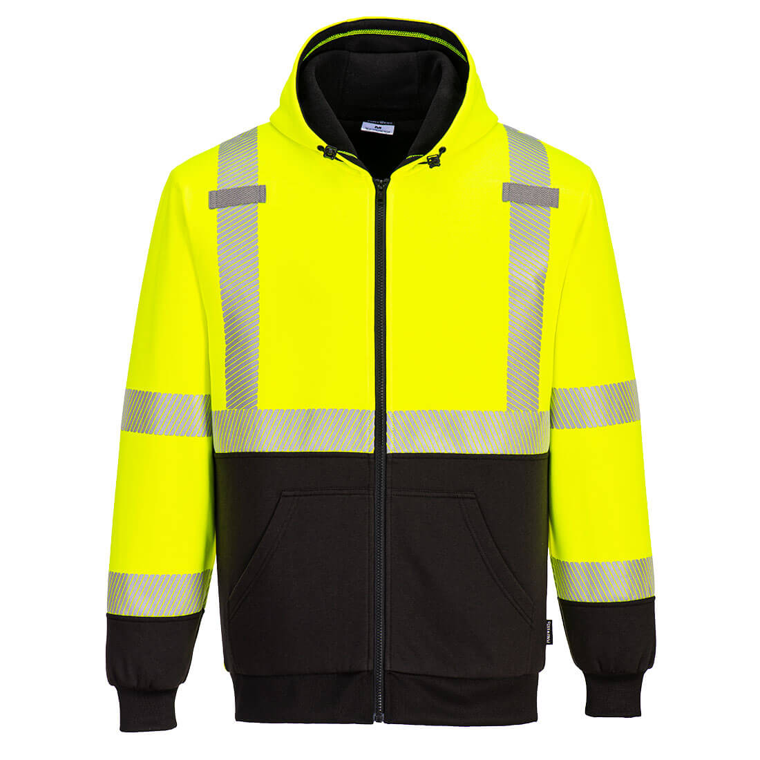 UB325 - Class 3 Hi-Vis Thermal Two Tone Zipped Hoodie image 0