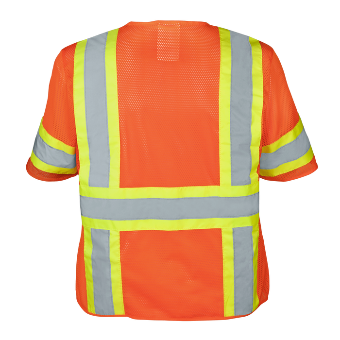 1293FR-Z-RD - FR ANSI Class 3 Safety Vest with Zipper and Radio Clips image 1