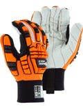 21262HO - A2 Driller X10 Mechanics Glove with Cotton Palm and Impact Protection image 0