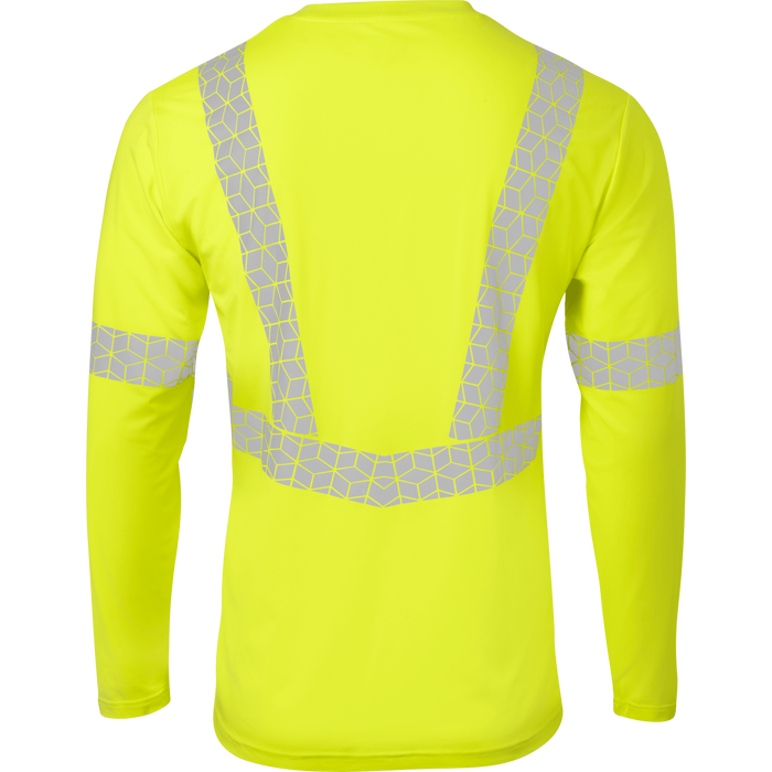 7144 - Premium Hi Vis Class 3 Crew Neck with Elastex and GeoFlect Tape image 1