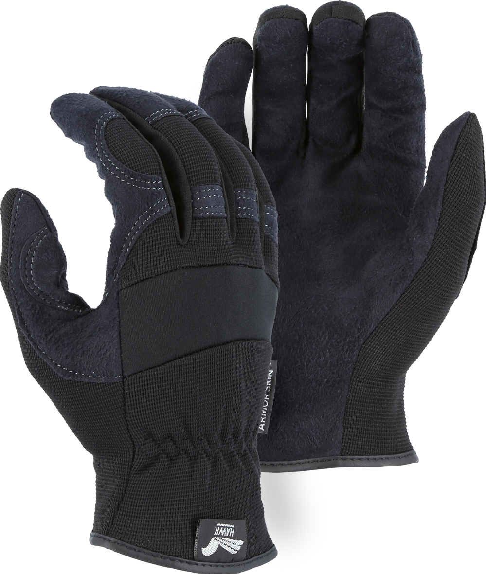 2136BK - Armor Skin Mechanics Glove with Knit Back image 0