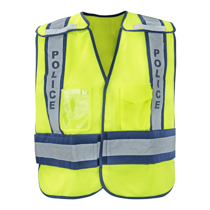 1246-PRD - ANSI Class 2 Police Breakaway Safety Vest with Clear ID Pocket image 0