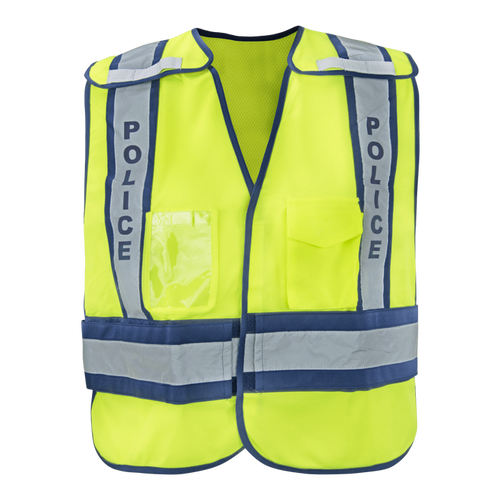 1246-PRD - ANSI Class 2 Police Breakaway Safety Vest with Clear ID Pocket image 0