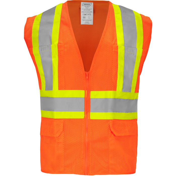1287-Z - ANSI Class 2 Safety Vest with Zipper image 2